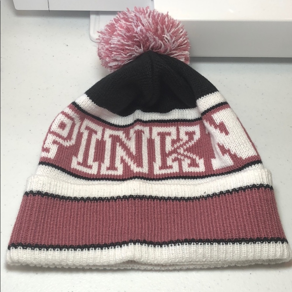 PINK beenie Victoria Secret OS